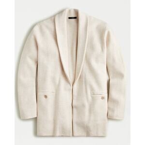 J.Crew Womens Camille Merino Wool Blend Sweater Blazer Jacket Women's Size Large
